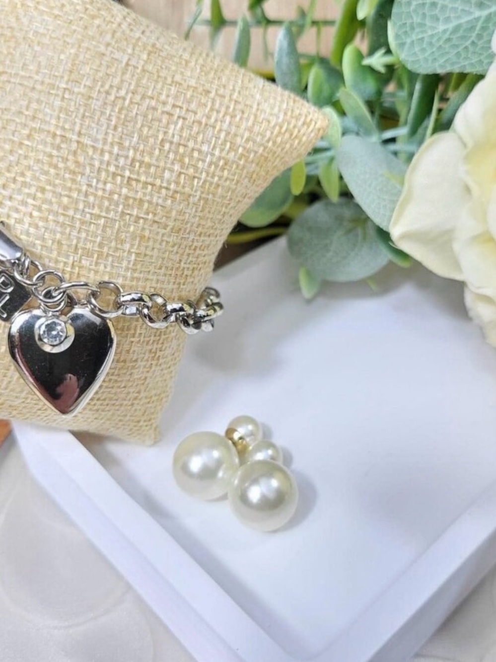Park Lane Silver Cherish Heart Charm Bracelet Small Great Gift